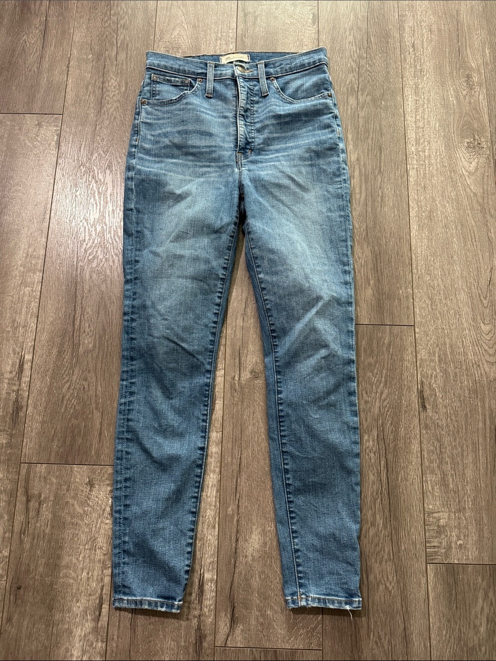 Madewell 11 inch high rose skinny jeans 27